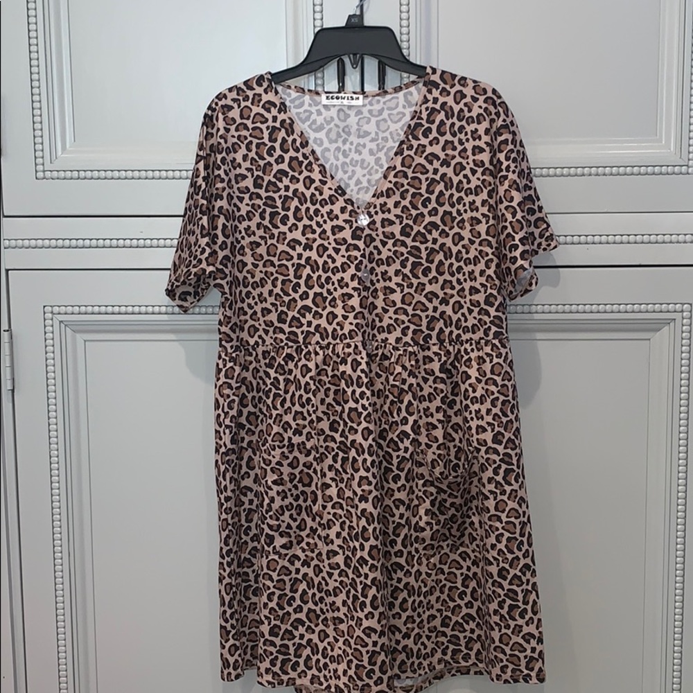 Leopard print dress